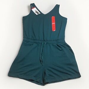 NWT Lole Women's Deep Green Soft Stretch Romper sz M